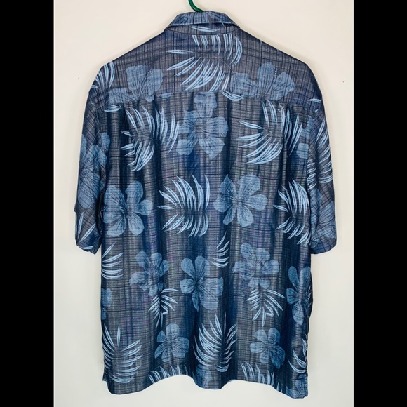 Caribbean Men’s Large Hawaiian Shirt Floral - Picture 2 of 10